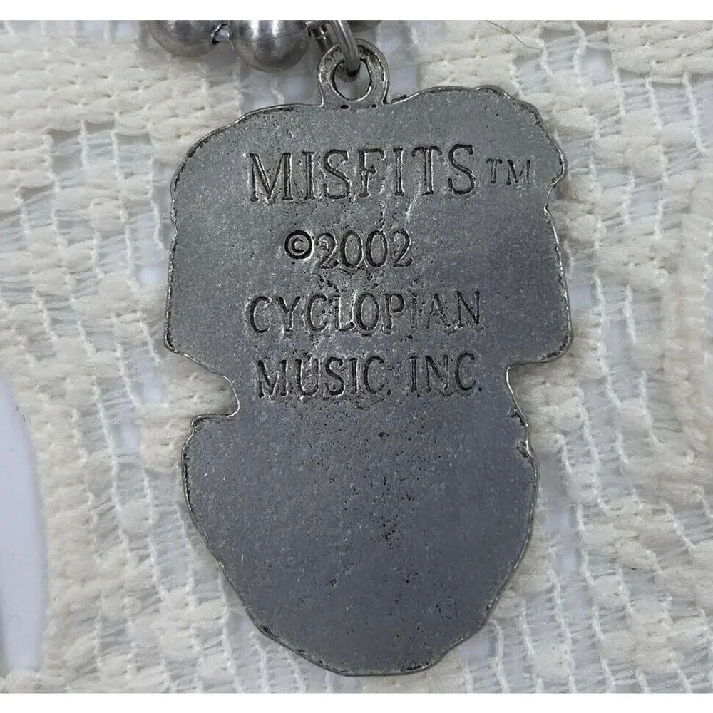 Misfits Necklace New 2002 Crimson Ghost Huge Pendant Vintage NOS - Picture 6 of 6